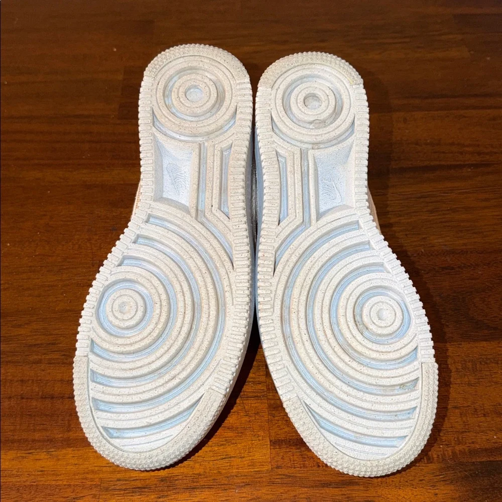 Nike youth 6.5Y White Nike Air Force 1 Crater Flyknit Shoes DH3375 101